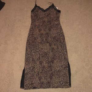 **NEW WITH TAGS** Cheetah print midi dress!!